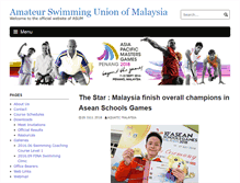 Tablet Screenshot of malaysiaswimming.org